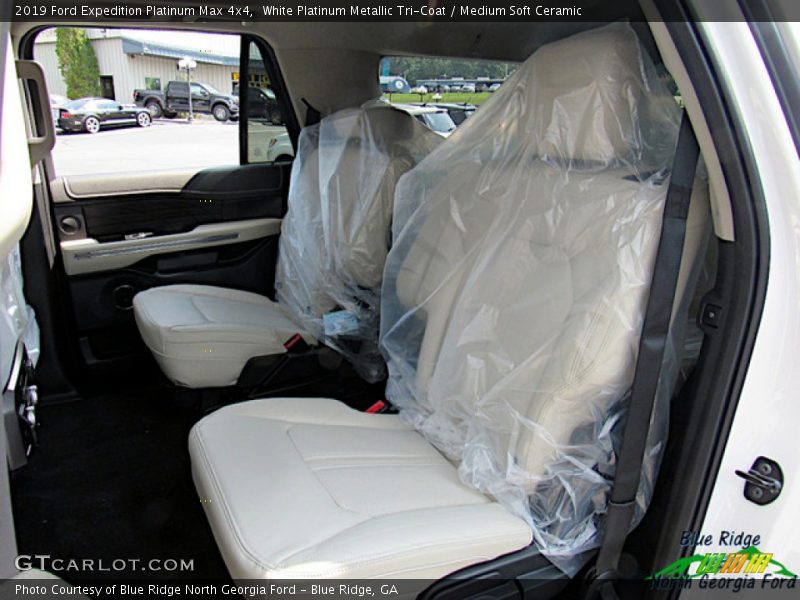 White Platinum Metallic Tri-Coat / Medium Soft Ceramic 2019 Ford Expedition Platinum Max 4x4