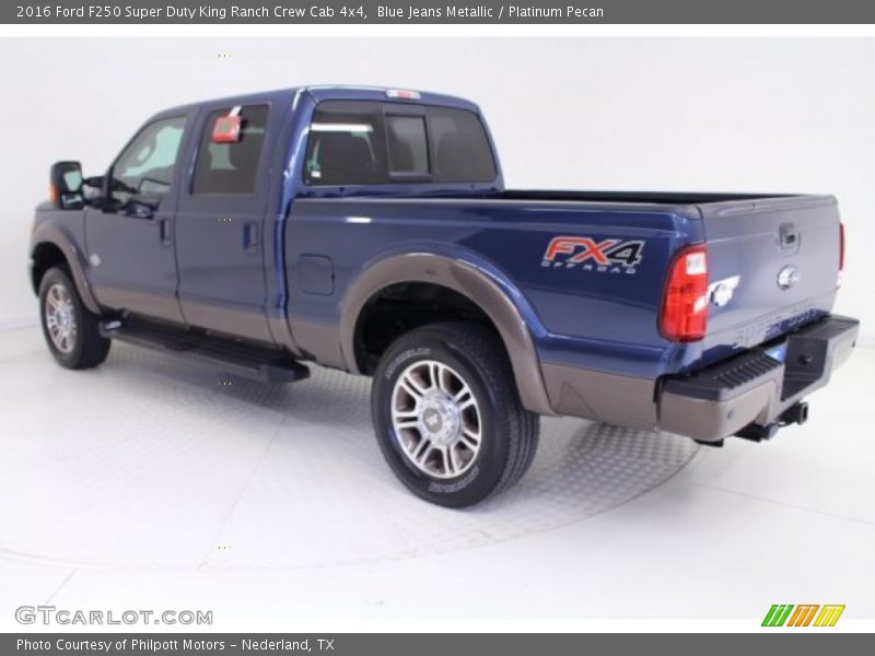 Blue Jeans Metallic / Platinum Pecan 2016 Ford F250 Super Duty King Ranch Crew Cab 4x4