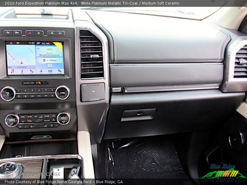 White Platinum Metallic Tri-Coat / Medium Soft Ceramic 2019 Ford Expedition Platinum Max 4x4