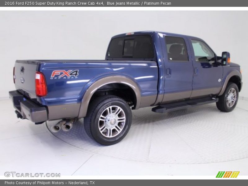 Blue Jeans Metallic / Platinum Pecan 2016 Ford F250 Super Duty King Ranch Crew Cab 4x4