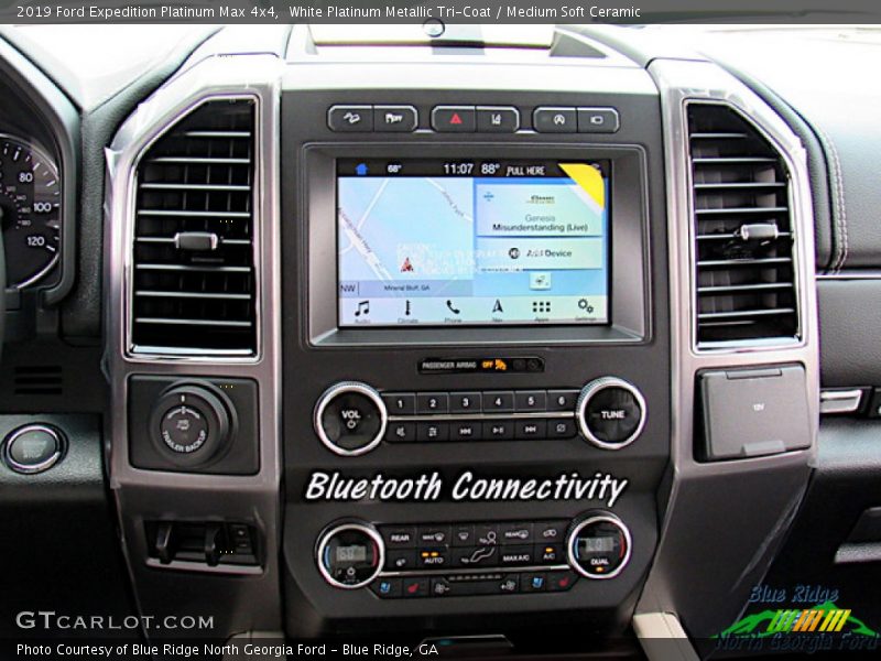 White Platinum Metallic Tri-Coat / Medium Soft Ceramic 2019 Ford Expedition Platinum Max 4x4
