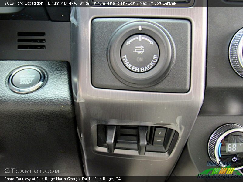 White Platinum Metallic Tri-Coat / Medium Soft Ceramic 2019 Ford Expedition Platinum Max 4x4
