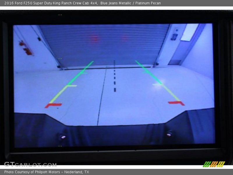 Blue Jeans Metallic / Platinum Pecan 2016 Ford F250 Super Duty King Ranch Crew Cab 4x4
