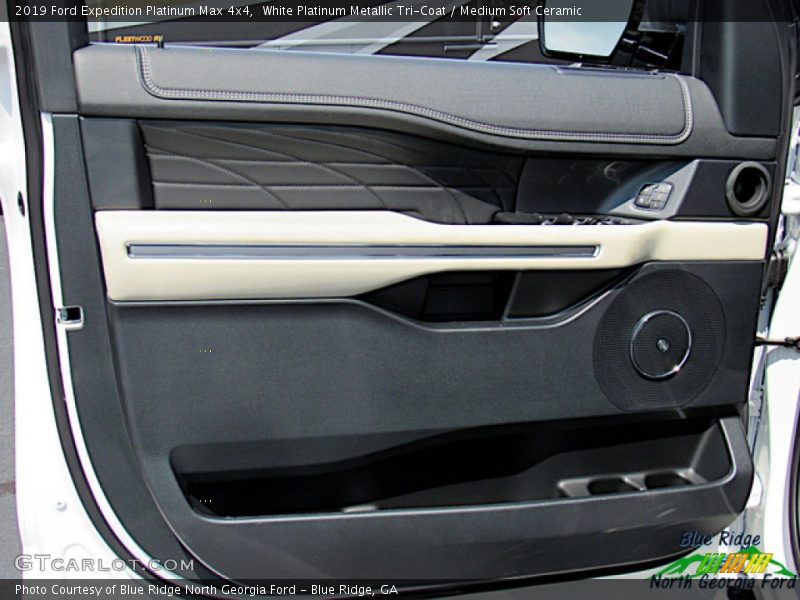 White Platinum Metallic Tri-Coat / Medium Soft Ceramic 2019 Ford Expedition Platinum Max 4x4