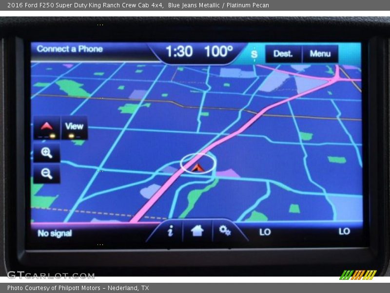 Blue Jeans Metallic / Platinum Pecan 2016 Ford F250 Super Duty King Ranch Crew Cab 4x4