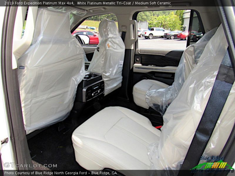White Platinum Metallic Tri-Coat / Medium Soft Ceramic 2019 Ford Expedition Platinum Max 4x4