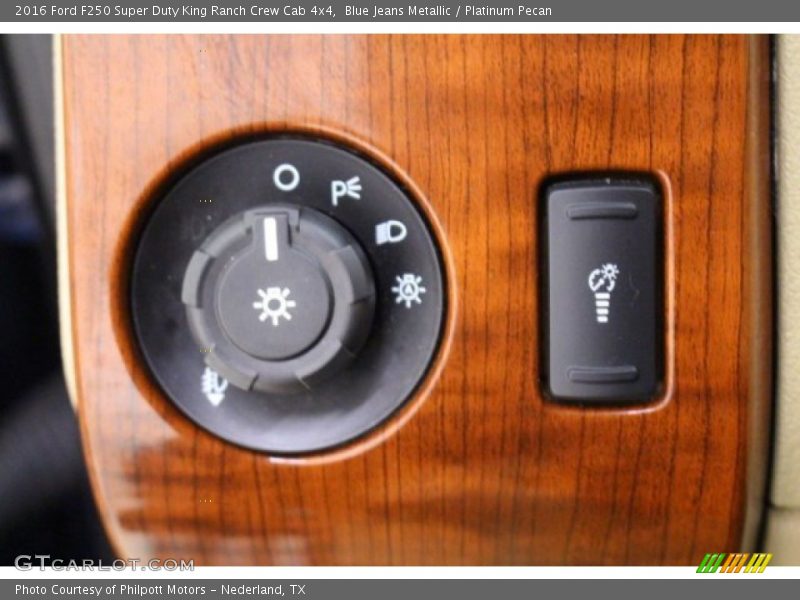 Blue Jeans Metallic / Platinum Pecan 2016 Ford F250 Super Duty King Ranch Crew Cab 4x4