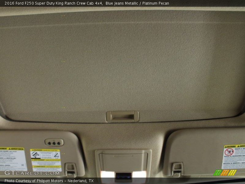 Blue Jeans Metallic / Platinum Pecan 2016 Ford F250 Super Duty King Ranch Crew Cab 4x4
