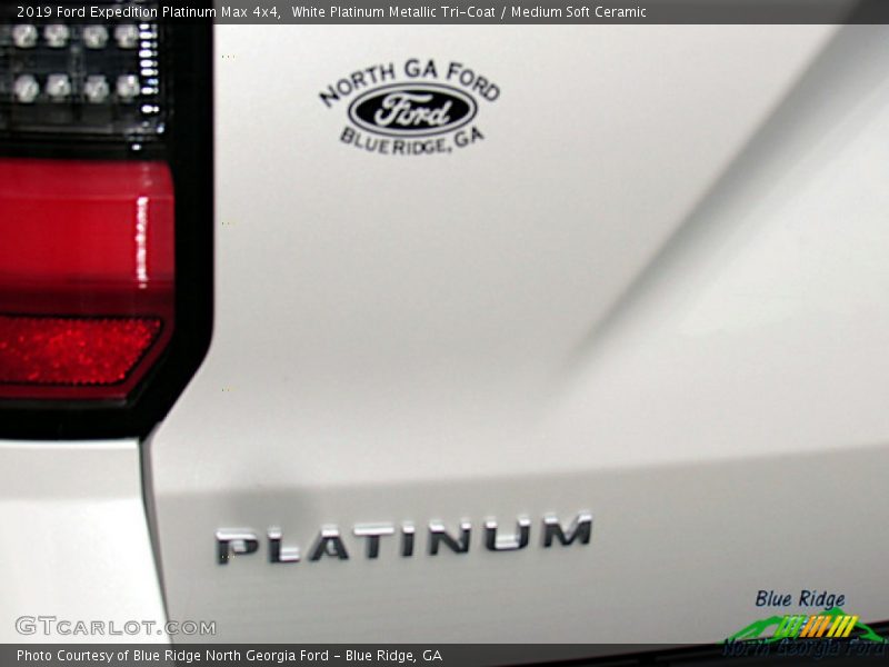 White Platinum Metallic Tri-Coat / Medium Soft Ceramic 2019 Ford Expedition Platinum Max 4x4