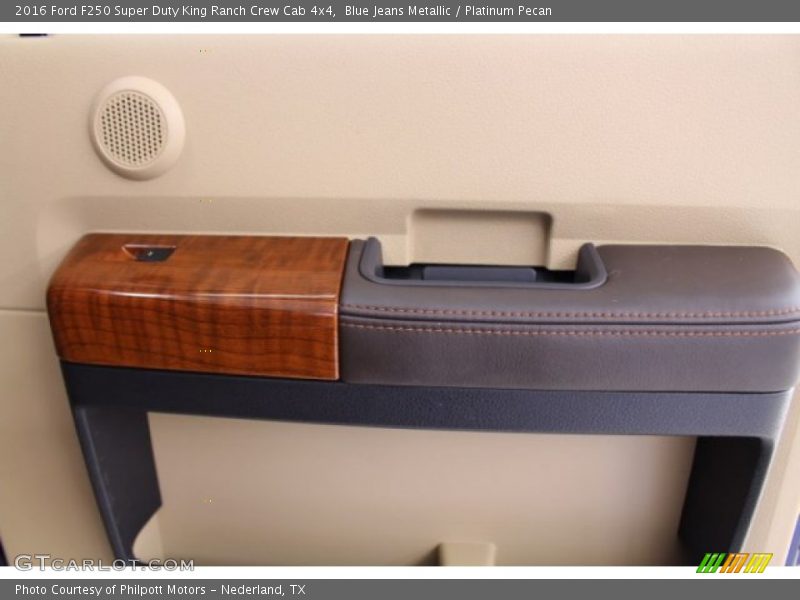 Blue Jeans Metallic / Platinum Pecan 2016 Ford F250 Super Duty King Ranch Crew Cab 4x4