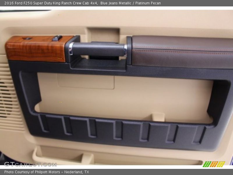 Blue Jeans Metallic / Platinum Pecan 2016 Ford F250 Super Duty King Ranch Crew Cab 4x4