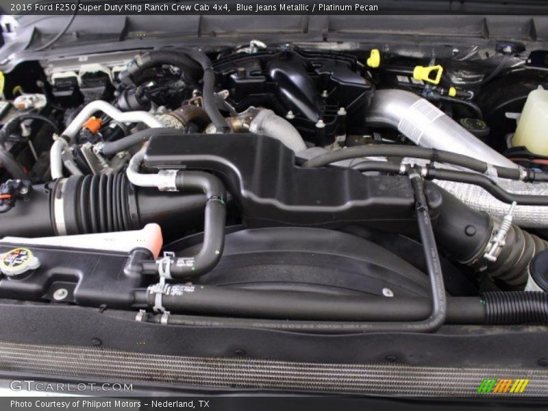 Blue Jeans Metallic / Platinum Pecan 2016 Ford F250 Super Duty King Ranch Crew Cab 4x4