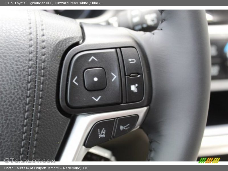 Blizzard Pearl White / Black 2019 Toyota Highlander XLE