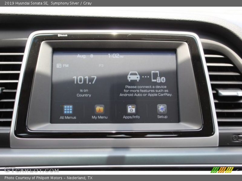 Symphony Silver / Gray 2019 Hyundai Sonata SE