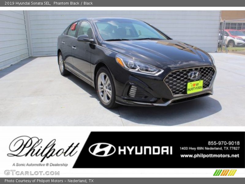 Phantom Black / Black 2019 Hyundai Sonata SEL