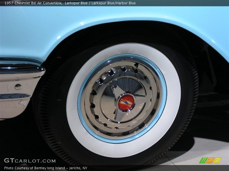 Larkspur Blue / Larkspur Blue/Harbor Blue 1957 Chevrolet Bel Air Convertible