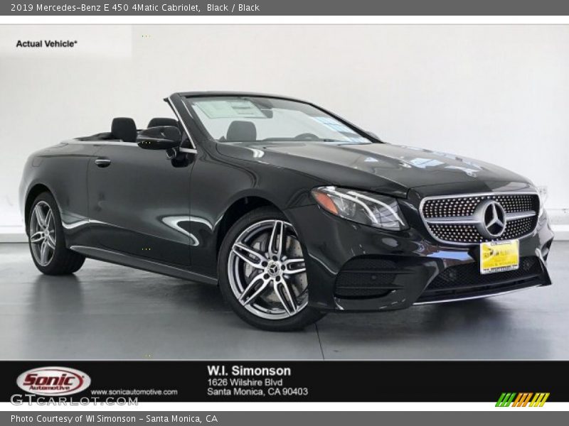 Black / Black 2019 Mercedes-Benz E 450 4Matic Cabriolet