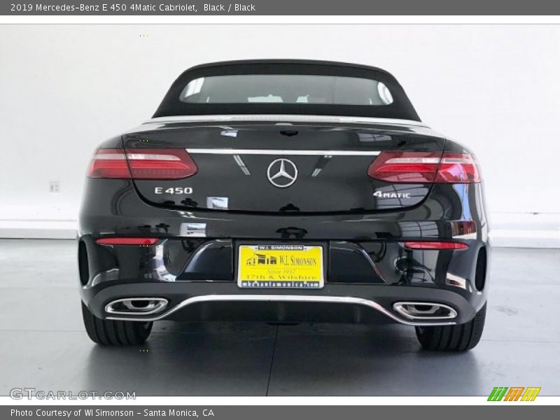 Black / Black 2019 Mercedes-Benz E 450 4Matic Cabriolet