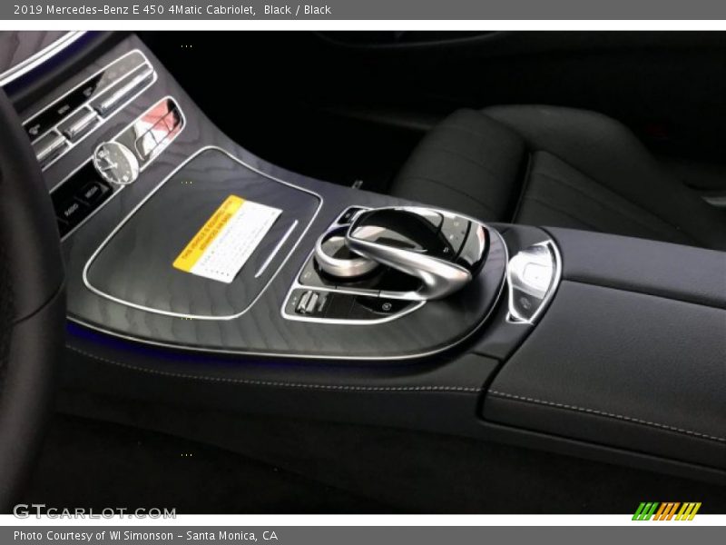 Controls of 2019 E 450 4Matic Cabriolet