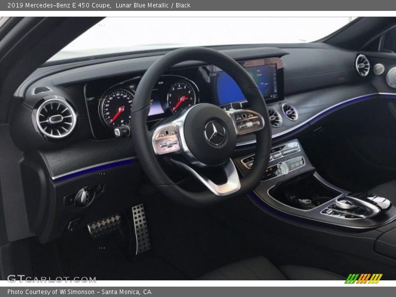 Lunar Blue Metallic / Black 2019 Mercedes-Benz E 450 Coupe