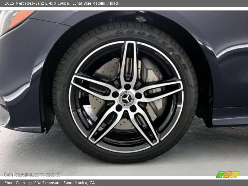 Lunar Blue Metallic / Black 2019 Mercedes-Benz E 450 Coupe