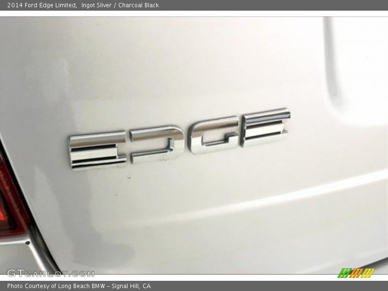 Ingot Silver / Charcoal Black 2014 Ford Edge Limited