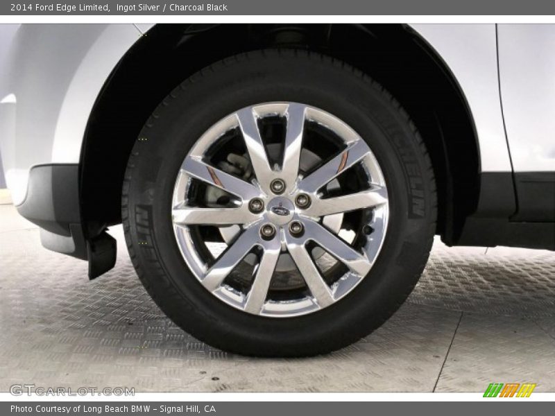 Ingot Silver / Charcoal Black 2014 Ford Edge Limited
