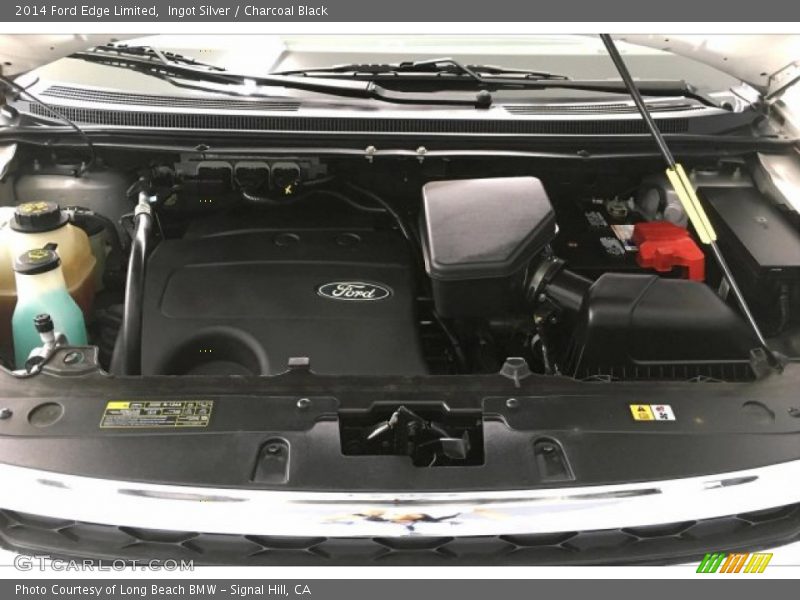 Ingot Silver / Charcoal Black 2014 Ford Edge Limited