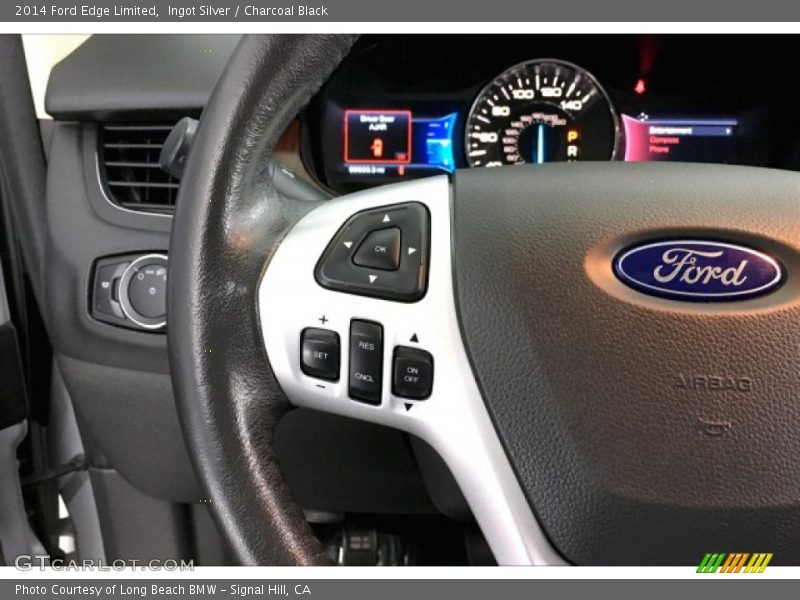 Ingot Silver / Charcoal Black 2014 Ford Edge Limited