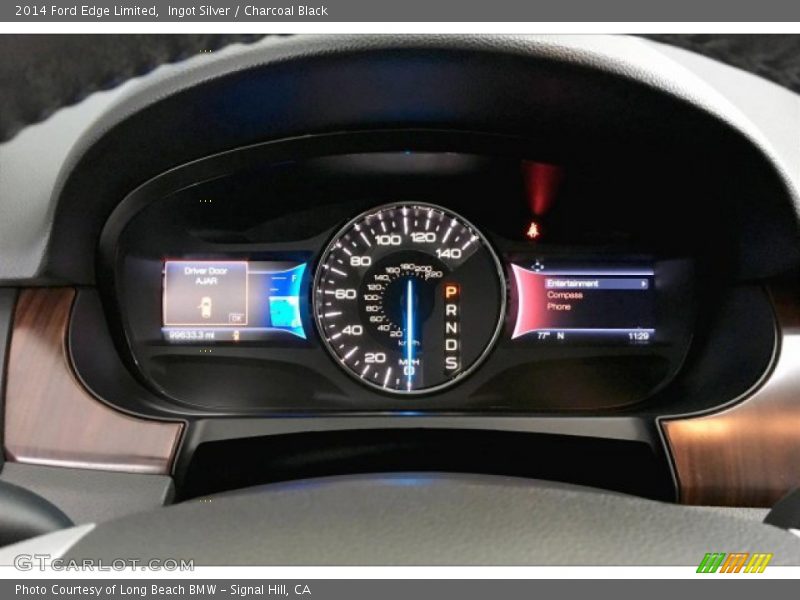 Ingot Silver / Charcoal Black 2014 Ford Edge Limited