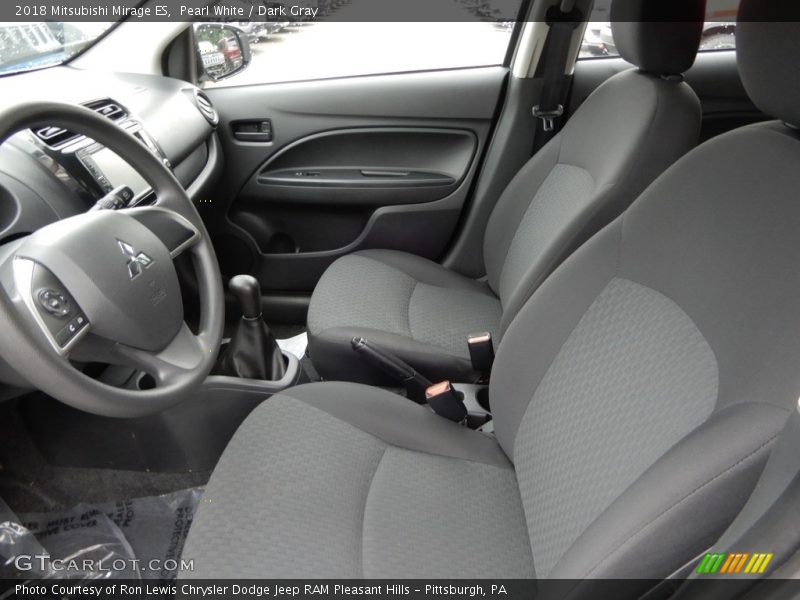 Front Seat of 2018 Mirage ES