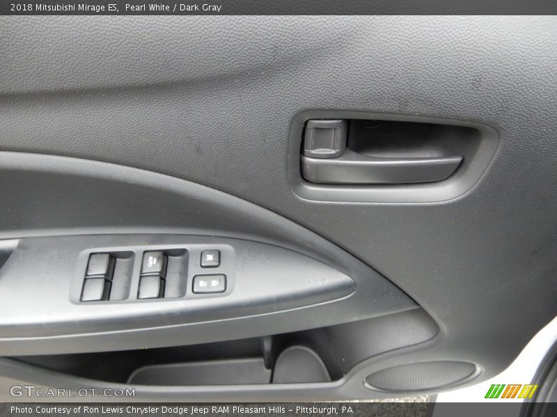 Pearl White / Dark Gray 2018 Mitsubishi Mirage ES