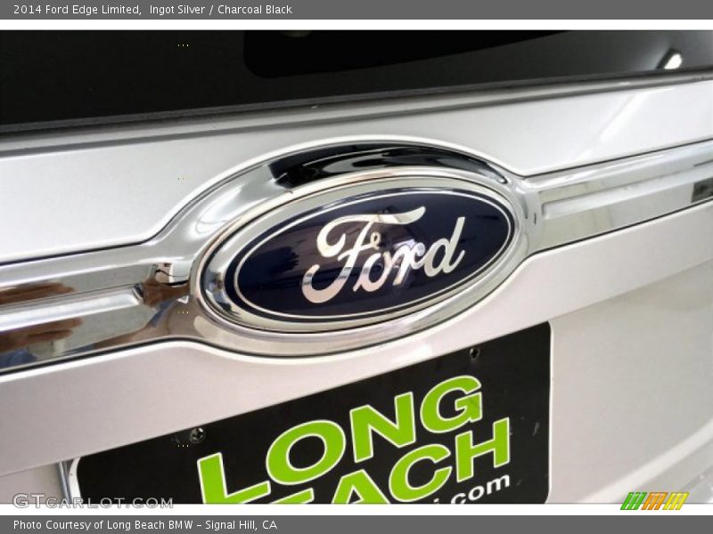 Ingot Silver / Charcoal Black 2014 Ford Edge Limited