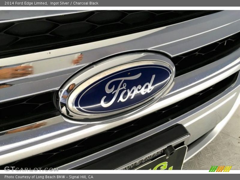 Ingot Silver / Charcoal Black 2014 Ford Edge Limited