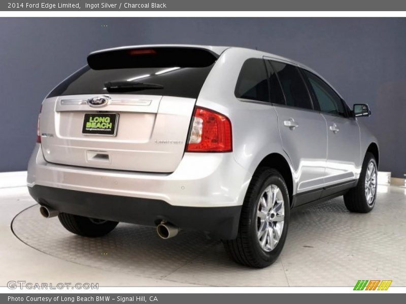 Ingot Silver / Charcoal Black 2014 Ford Edge Limited