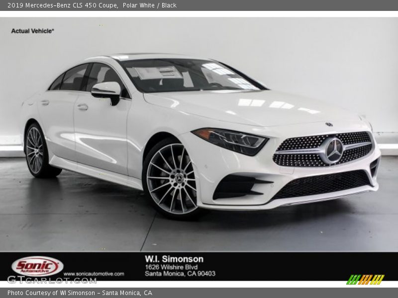 Polar White / Black 2019 Mercedes-Benz CLS 450 Coupe