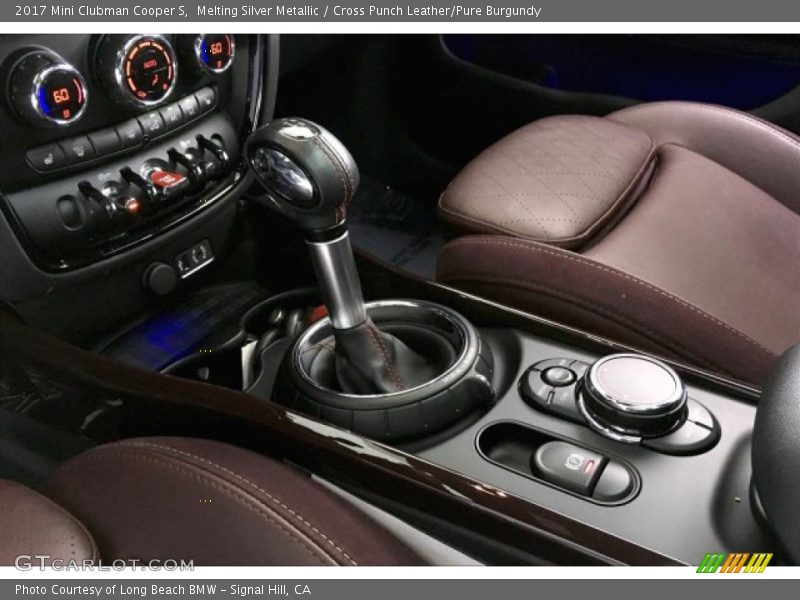 Melting Silver Metallic / Cross Punch Leather/Pure Burgundy 2017 Mini Clubman Cooper S