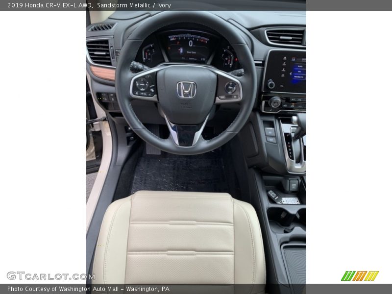 Sandstorm Metallic / Ivory 2019 Honda CR-V EX-L AWD