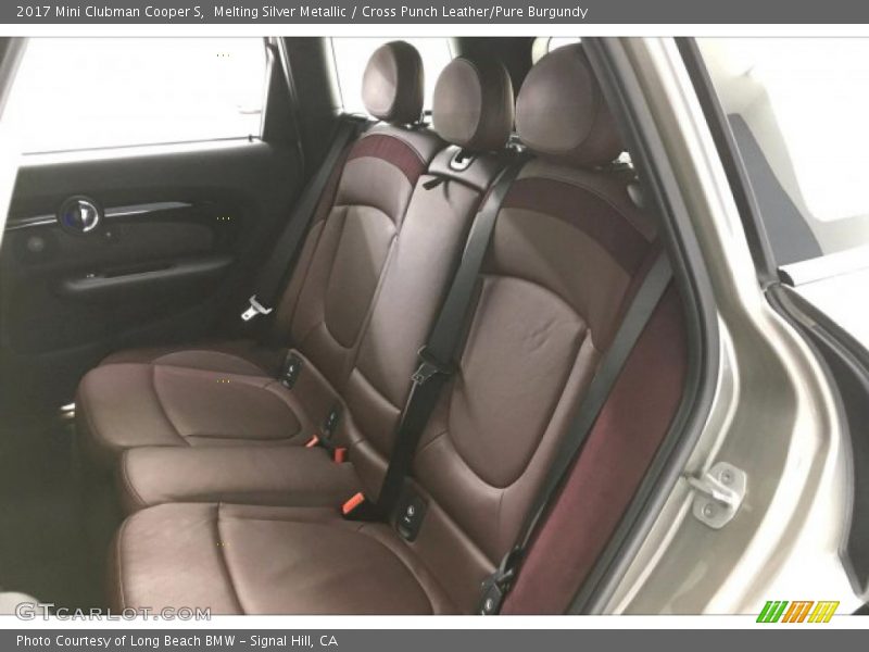 Melting Silver Metallic / Cross Punch Leather/Pure Burgundy 2017 Mini Clubman Cooper S