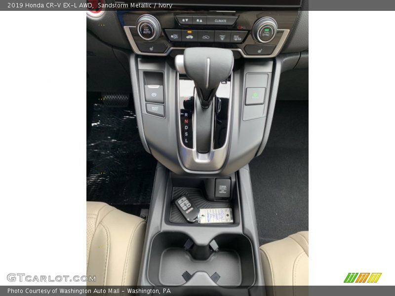 Sandstorm Metallic / Ivory 2019 Honda CR-V EX-L AWD