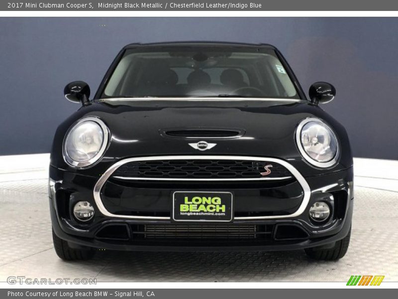 Midnight Black Metallic / Chesterfield Leather/Indigo Blue 2017 Mini Clubman Cooper S