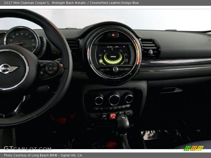 Midnight Black Metallic / Chesterfield Leather/Indigo Blue 2017 Mini Clubman Cooper S