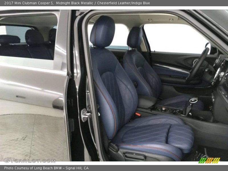 Midnight Black Metallic / Chesterfield Leather/Indigo Blue 2017 Mini Clubman Cooper S