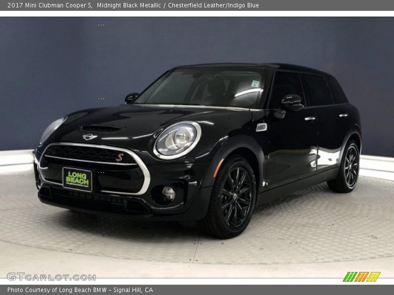 Midnight Black Metallic / Chesterfield Leather/Indigo Blue 2017 Mini Clubman Cooper S