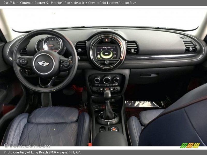 Midnight Black Metallic / Chesterfield Leather/Indigo Blue 2017 Mini Clubman Cooper S