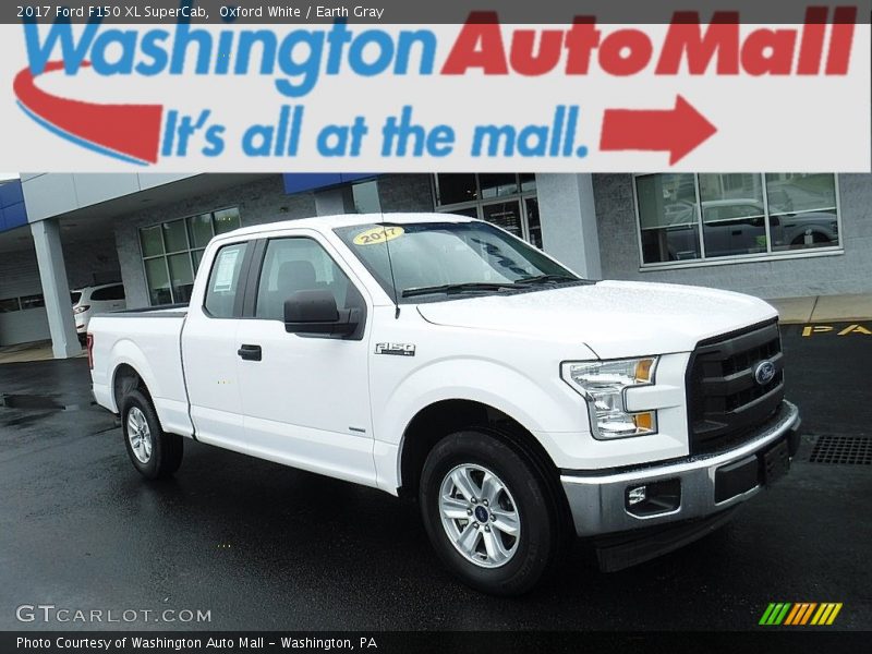 Oxford White / Earth Gray 2017 Ford F150 XL SuperCab