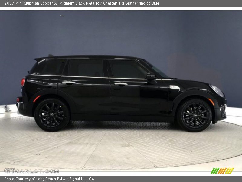 Midnight Black Metallic / Chesterfield Leather/Indigo Blue 2017 Mini Clubman Cooper S