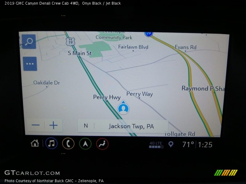 Navigation of 2019 Canyon Denali Crew Cab 4WD