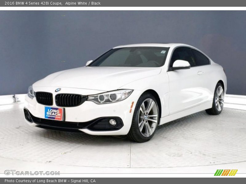 Alpine White / Black 2016 BMW 4 Series 428i Coupe