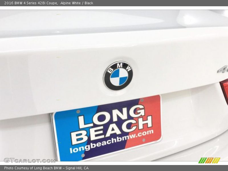 Alpine White / Black 2016 BMW 4 Series 428i Coupe